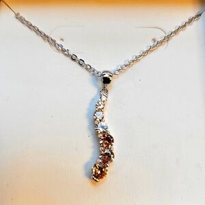 White Topaz & Morganite pendant